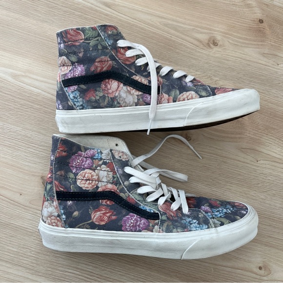 Vans Sk8-Hi Moody Floral size 12 Women’s, 10.5 Men’s - Picture 2 of 6